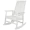 White All Weather Recycled Plastic Outdoor Rocking Chair
